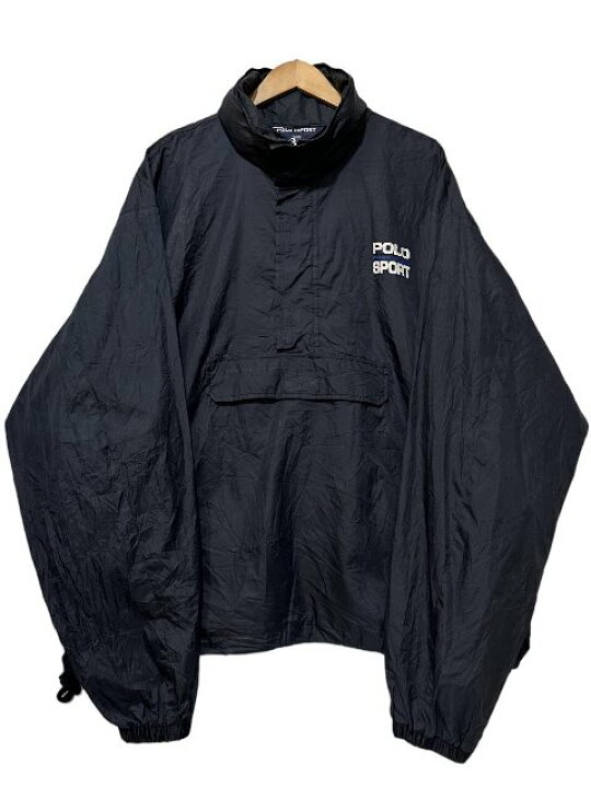 楽天市場】90s POLO SPORT Half-Zip Nylon Pullover Jacket 黒 XXL  
