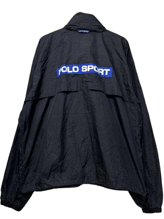 楽天市場】90s POLO SPORT Half-Zip Nylon Pullover Jacket 黒 XXL 
