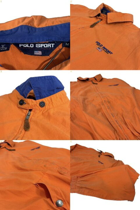 楽天市場】USA製 90s POLO SPORT Cotton Swing Top Jacket オレンジ M 