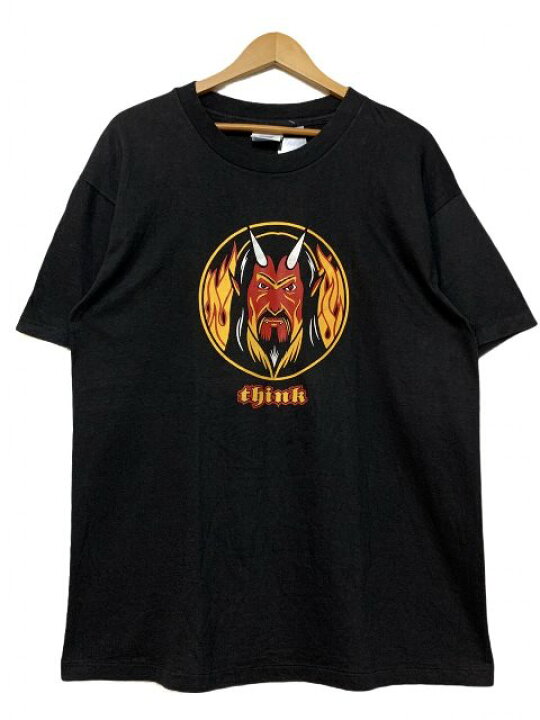 楽天市場】90s THINK Skateboards Print S/S Tee 黒 L シンク スケート 