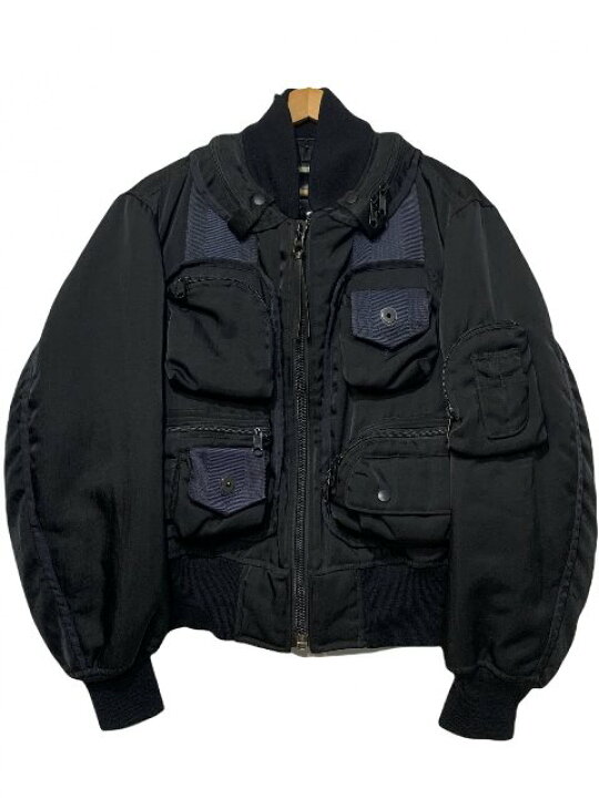 楽天市場】96AW ISSEY MIYAKE MEN Parachute Cargo Bomber Jacket 黒 M  