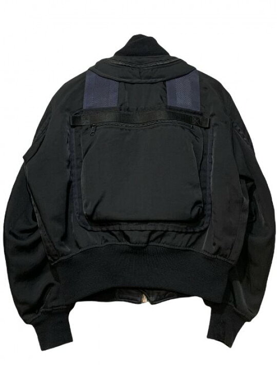 楽天市場】96AW ISSEY MIYAKE MEN Parachute Cargo Bomber Jacket 黒 M 
