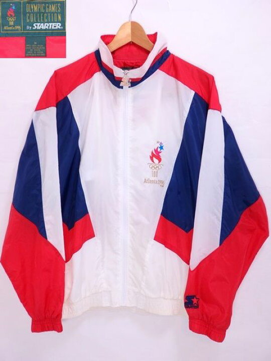楽天市場】STARTER 96年 Atlanta Olympic Nylon Jacket M 白赤紺 