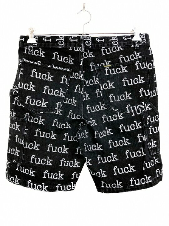 楽天市場】13SS SUPREME Fuck Denim Painter Short (BLACK) 32 黒  