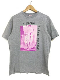 17AW SUPREME Fuck With Your Head Tee (GREY) S シュプリーム ファックウィズユアヘッド 半袖 プリント Tシャツ 【中古】