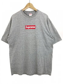 00s SUPREME Box Logo S/S Tee (GREY/RED) XL シュプリーム ボックスロゴ 半袖Tシャツ 灰赤 グレーレッド 初期 つるタグ 【中古】