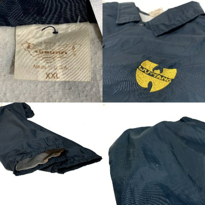 楽天市場】USA製 90s WU-TANG Logo Nylon Coach Jacket 紺 XXL  