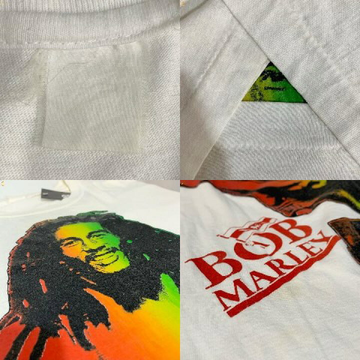 楽天市場】90s BOB MARLEY Print S/S Tee 白 XL相当 ボブマーリー 半袖  