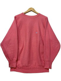 USA製 90s Champion Reverse Weave Sweatshirt ピンク XL 刺繍タグ チャンピオン リバースウィーブ スウェット 目つき 目玉 目あり 古着 【中古】
