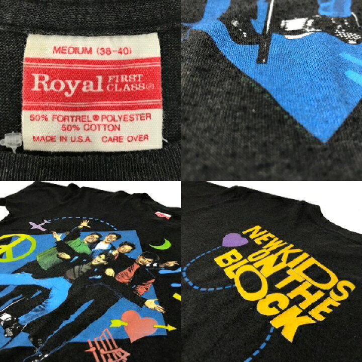楽天市場】USA製 90年 NEW KIDS ON THE BLOCK S/S Tee 黒 M 90s ニュー 