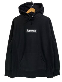 16AW SUPREME Box Logo Hoodie (BLACK) L シュプリーム ボックスロゴ パーカー フーディー プルオーバー 黒 ブラック 2016秋冬 【中古】