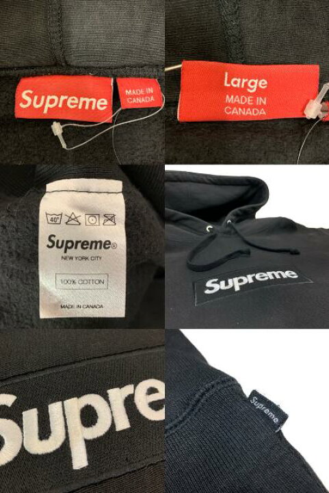 楽天市場】16AW SUPREME Box Logo Hoodie (BLACK) L シュプリーム 