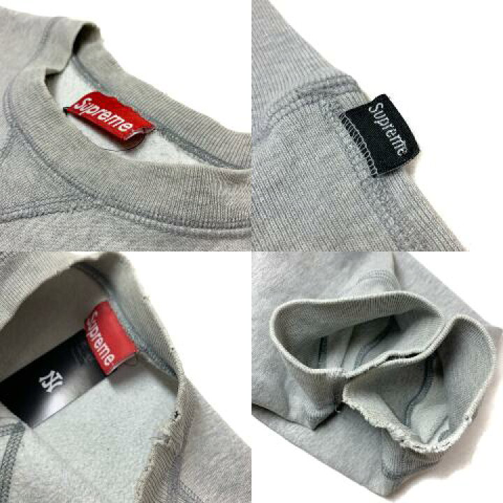 楽天市場】USA製 90s SUPREME Box Logo Crew-Neck Sweatshirt (GREY) M  