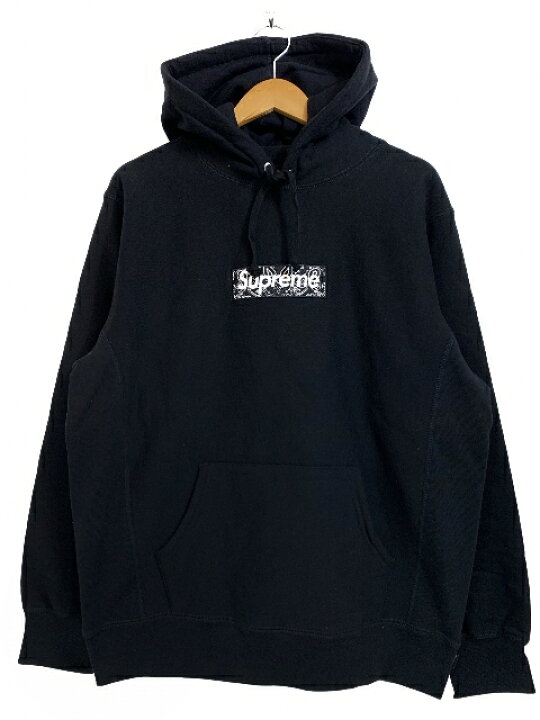 楽天市場】19AW SUPREME Bandana Box Logo Hooded Sweatshirt 黒 