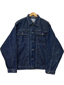 00s KARL KANI Denim Jacket 紺 L カールカナイ デニムジャケット ヒップホップ ネイビー 古着 【中古】