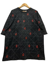 00s ROCA WEAR Logo S/S Tee 黒 XXL ロカウェア 半袖 Tシャツ ロゴ 総柄 ヒップホップ ブラック 古着 【中古】