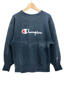 USA製 90s Champion Reverse Weave "Big Logo" Sweat Shirt 紺 M チャンピオン リバースウィーブ ビッグロゴ デカロゴ スウェット R/W 【中古】