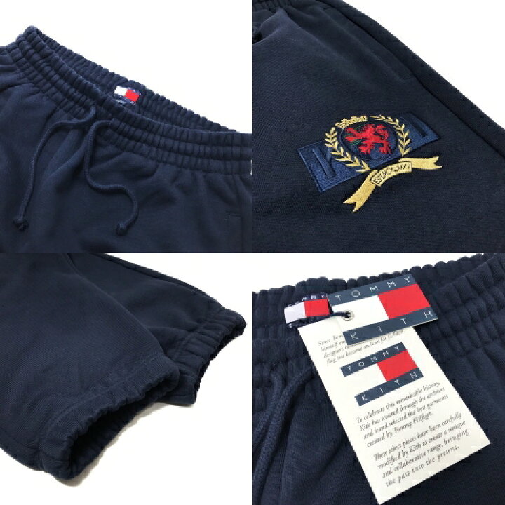 楽天市場】KITH × TOMMY HILFIGER CREST FLEECE PANT (NAVY) キース 