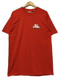 90s ALL × DESCENDENTS "X-Mas Crew 97" Print S/S Tee 赤 L オール ディセンデンツ 半袖 Tシャツ クリスマス クルー 1997 バンドT ロックT 【中古】