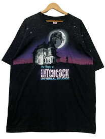 USA製 91年 The Magic of Hitchcock Universal Studios S/S Tee 黒 XXL 90s ヒッチコック 半袖 Tシャツ 映画T ムービーT ブラック 古着 【中古】