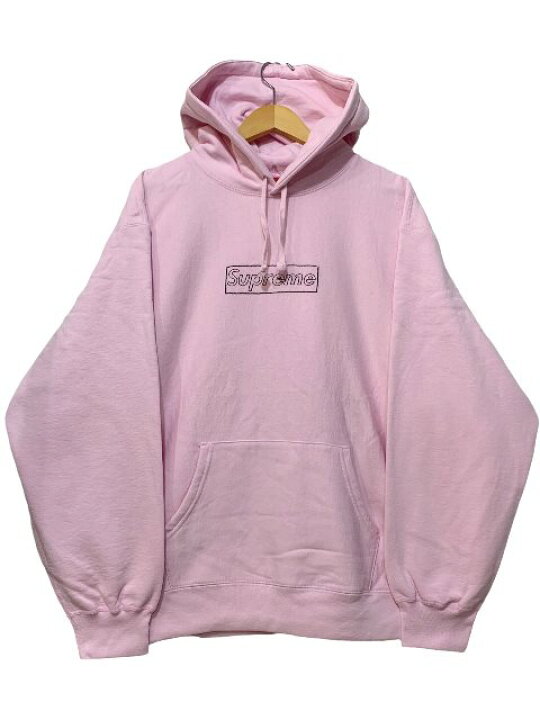 楽天市場】21SS SUPREME KAWS Chalk Logo Hooded Sweatshirt ピンク L  