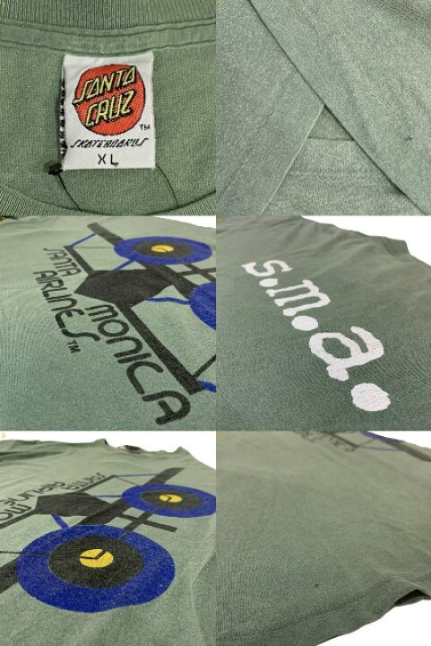 楽天市場】USA製 80s SANTA MONICA AIRLINES S/S Tee 緑 XL サンタ 
