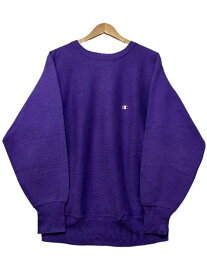 USA製 90s Champion Reverse Weave Sweatshirt 紫 L チャンピオン リバースウィーブ スウェット R/W 刺繍タグ パープル 目玉 目つき 目あり 古着 【中古】