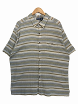 patagonia A/C 半袖シャツ ベージュ × オレンジ 美品 XL 09年 Island Hopper Shirt アイランドホッパーシャツ
