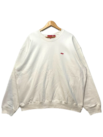 新品 23AW SUPREME Applique Cable Knit Sweater XL 白 シュプリーム ニット セーター ケーブル編み ロゴ【中古】