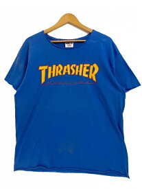 USA製 90s THRASHER Mag Logo S/S Tee 青 L スラッシャー マグロゴ 半袖 Tシャツ OLD SKATE オールドスケート ONEITA ブルー 【中古】