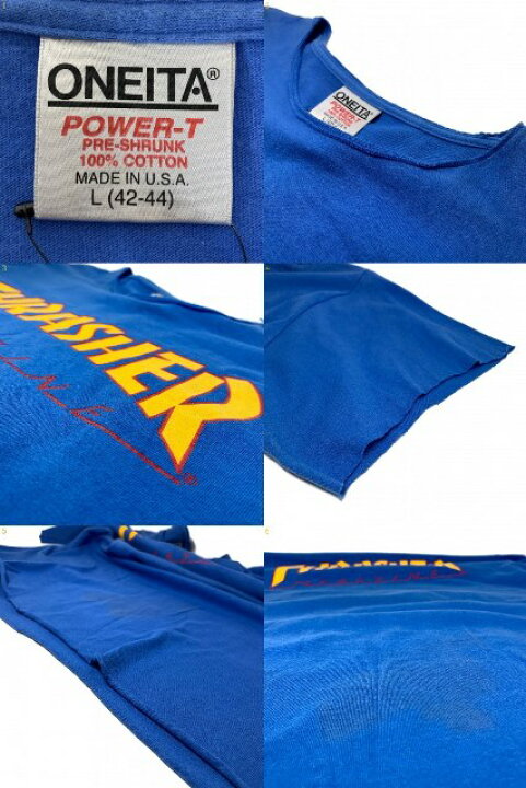楽天市場】USA製 90s THRASHER Mag Logo S/S Tee 青 L スラッシャー 