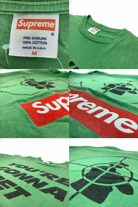 楽天市場】06SS SUPREME × PUBLIC ENEMY Logo Tee 黄緑 M 00s 
