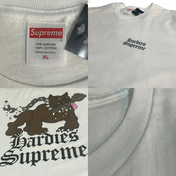 楽天市場】23SS SUPREME Hardies Dog S/S Tee 白 XL シュプリーム  