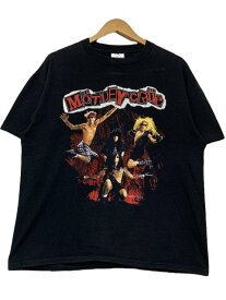 USA製 91年 MOTLEY CRUE Print S/S Tee 黒 XL 90s モトリークルー 半袖 Tシャツ BROCKUM バンドT ロックT ブラック 古着 【中古】