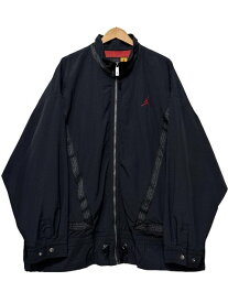 90s NIKE AIR JORDAN Logo Nylon Jacket 黒 XL ナイキ エアジョーダン ナイロンジャケット ジャンプマン ブラック 古着 【中古】