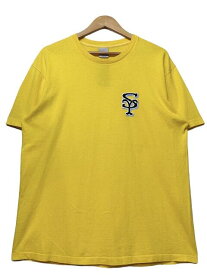 USA製 90s OLD STUSSY Logo S/S Tee 黄 L オールドステューシー 半袖 Tシャツ イエロー 古着 【中古】