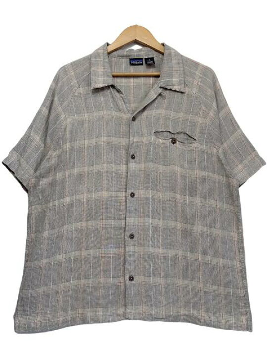 楽天市場】01年製 patagonia Hemp Open Collar S/S Shirt 灰ベージュ M 