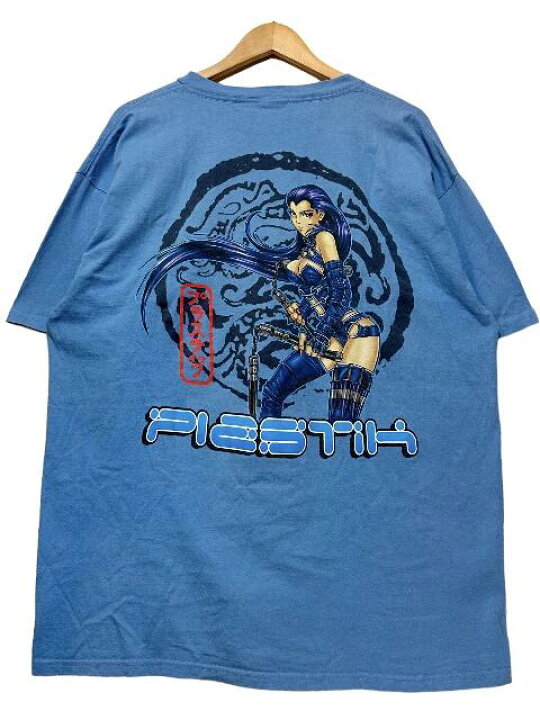 楽天市場】00s PLASTIK Print S/S Tee 水色 XL プラスチック 半袖 T  