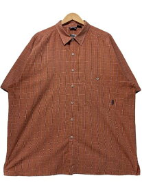 03年製 patagonia Puckerware Shirt オレンジ XL 00s パタゴニア パッカーウェアシャツ 半袖 チェックシャツ 52996 SP2003 古着【中古】