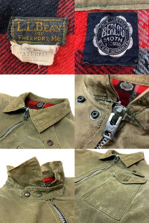 楽天市場】30s~40s L.L.Bean Wool Lining Duck Jacket オリーブ L 黒 