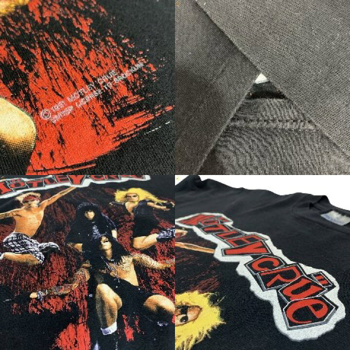 楽天市場】USA製 91年 MOTLEY CRUE Print S/S Tee 黒 XL 90s モトリー 