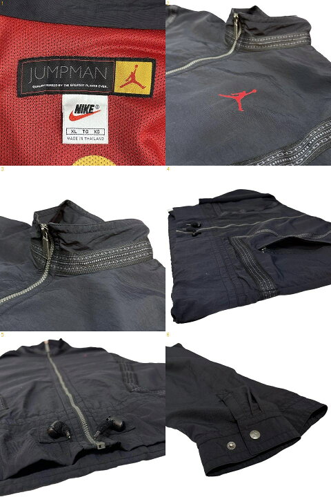 楽天市場】90s NIKE AIR JORDAN Logo Nylon Jacket 黒 XL ナイキ エア 