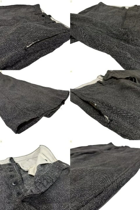 楽天市場】40s~50s Vintage Black Chambray Work Pants 黒 W31×L30 