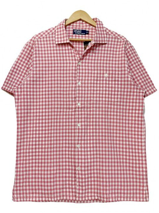 楽天市場】90s Polo Ralph Lauren Check Open Collar S/S Shirt ピンク 
