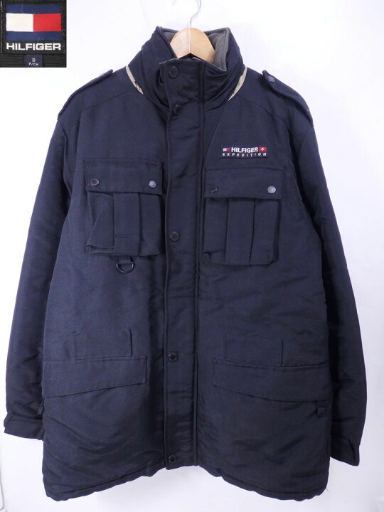 楽天市場】90〜00s TOMMY HILFIGER ミリタリージャケット S 黒 