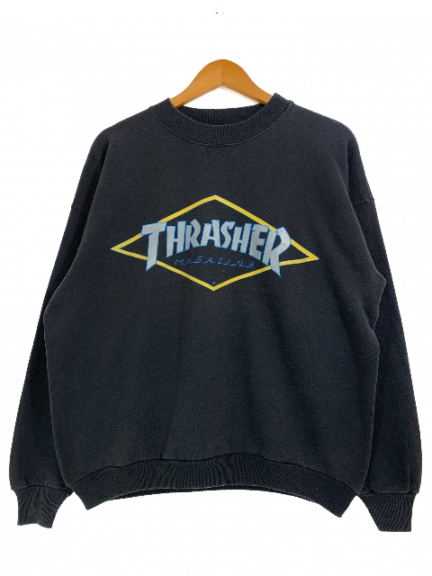 楽天市場】USA製 90s THRASHER Diamond Logo Sweatshirt 黒 L