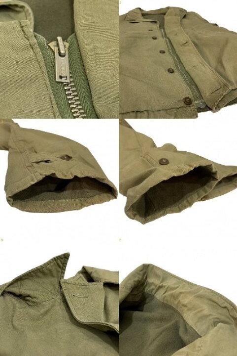楽天市場】40s US NAVY N-4 Deck Jacket オリーブ 36相当 米軍実物  