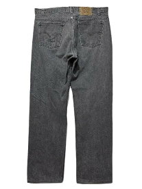 USA製 91年 Levi's 505 Black Denim Pants "Yarn Dyed" 黒 W37×L30 90s リーバイス Levis ブラックデニムパンツ 先染め 古着【中古】