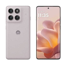 【外装箱角潰れ】Motorola モトローラ スマホ edge 60 pro 12G+256G PANTONE Calcite PB7U0003JP