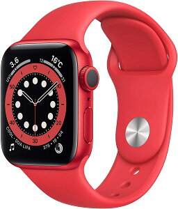【最大450円OFFクーポン配布中!】Apple Watch Series 6 GPSモデル - 40mm (PRODUCT)REDアルミニウムケースと(PRODUCT)REDスポーツバンド